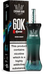 Al Fakher Crown Bar E Schlauch X 60000 60k Puffs Einweg Vape Shisha Hookah EU Großhandel - GUM MINT
