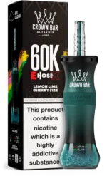 Al Fakher Crown Bar E Schlauch X 60000 60k Puffs Einweg Vape Shisha Hookah EU Großhandel - LEMON LIME CHERRY FIZZ