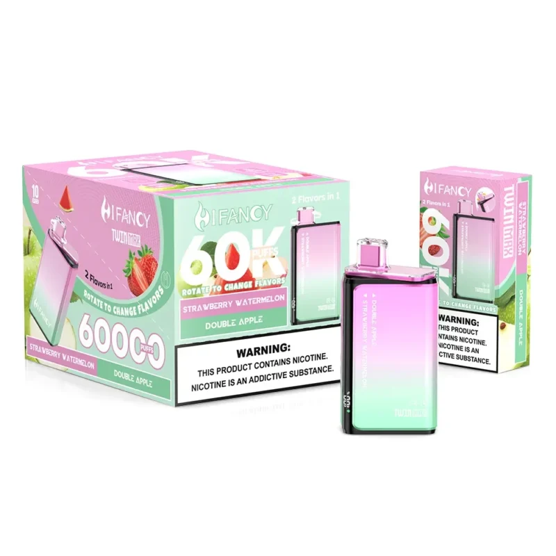 HIFANCY TWIN MAX 60000 60k Puffs - Erdbeere Wassermelone × Doppelter Apfel