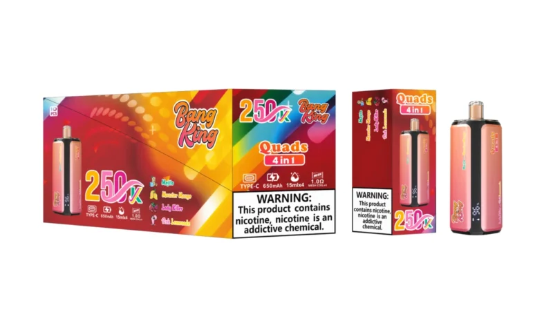 Puff 250k Bang king 250000 Puffs Disposable Vape 4 in 1 Flavors 2026 New Vape - Mojito Monster Mango Lady Killer Pink Lemonade