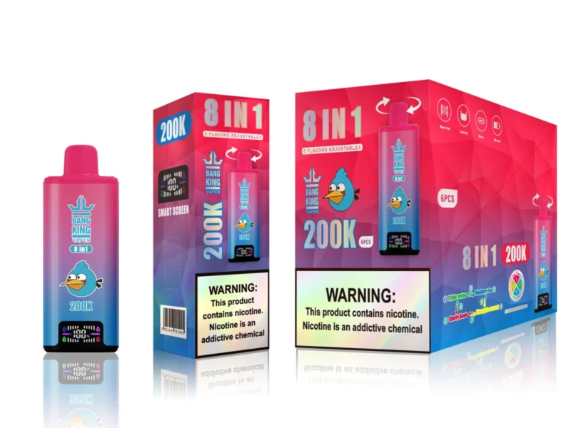 Puff 300k Bang König 300000 Puffs Einweg Vape 8 in 1 Flavors 2026 New Puff - Triple MelonBlueberry IceCherry BombPineapple Coconut