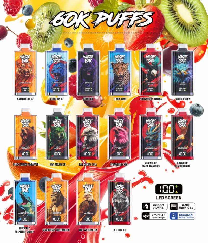 Waspe Bar 60000 60k Puffs Vapes (3)