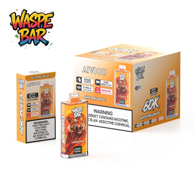 Waspe Bar 60000 60k Puffs Vapes - Wassermelone Eis (2)
