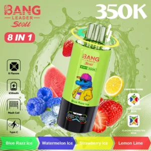 Bang Leader 350000 350k Puffs -Berry + Ice Fruit + Ice Citrus Mixed Fruit
