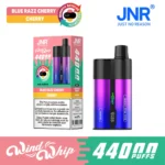 JNR ウインドウィップ 44000 エアフロー調整可能 44K パフ Vape-ブルーラズチェリーチェリー
