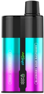 JNR ウインドウィップ 44000 エアフロー調整可能 44K パフ ベイプフレッシュストロベリー-アイス+ブルーベリー-サワーラズベリー