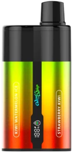 JNR ウインドウィップ 44000 エアフロー調整可能 44K パフ Vape-キウイ-スイカ-アイス+ストロベリー-キウイ