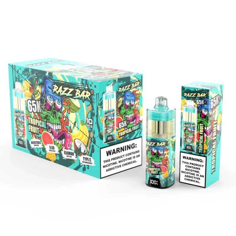 Razz Bar 65000 65k Puffs Einweg-Vape - Tropische Früchte