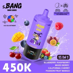 Jednorazowe urządzenie vape 450k Puffs Bnag Leader California Berry Harvest