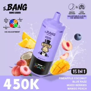 Jednorazowe urządzenie vape 450k Puffs Bnag Leader Exotic Island Cream
