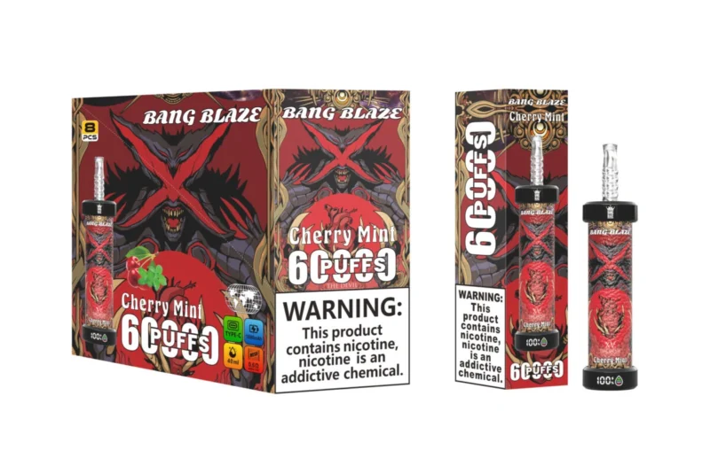 menta ciliegia -Bang blaze 60k shisha vape(2)