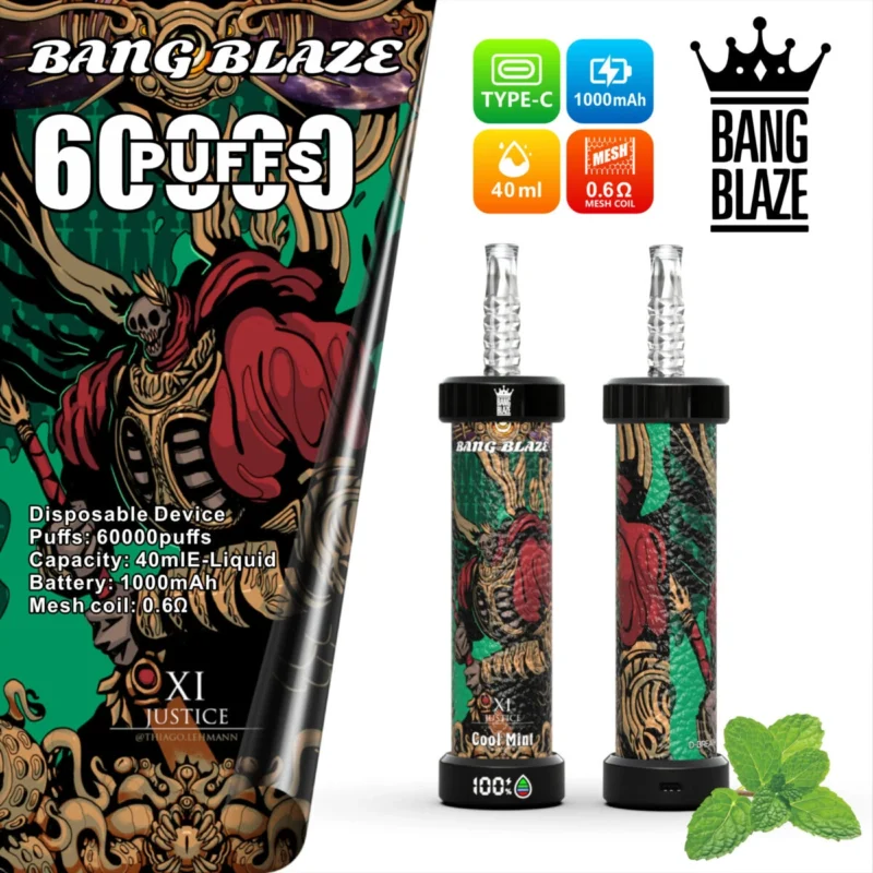 menta fresca-Bang blaze 60k shisha vape