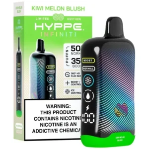 Kiwi Melon Blush Hyppe Infiniti 50k 50000 Puffs 1 Disposable Vape Device