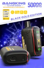 Bang King Pulse 25k 50k Puffs Disposable Vape Black Gold Edition Grape Ice Device