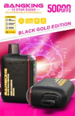 Bang King Pulse 25k 50k Puffs Disposable Vape Black Gold Edition Kiwi Passion Guava Device
