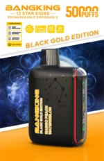 Bang King Pulse 25k 50k Puffs Disposable Vape Black Gold Edition Mango Peach Watermelon Device