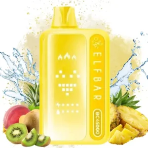 Elfbar Bc45000 – jednorazowy vape na 45 000 zaciągnięć, smak kiwi, ananas i brzoskwinia, 600 x 600, 1 sztuka