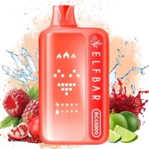 Elfbar Bc45000 – jednorazowy vape o pojemności 45 000 zaciągnięć, smak granatu, maliny i limonki, 600 x 600, 1 sztuka