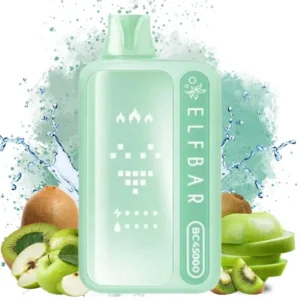Elfbar Bc45000 – jednorazowy vape o smaku kwaśnego jabłka i kiwi, 45 000 zaciągnięć, 600 x 600, 1 sztuka