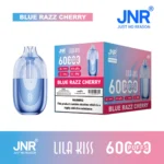 Jnr Lila Kiss 60000 60k Puffs Einweg Blau Razz Cherry Vape Gerät