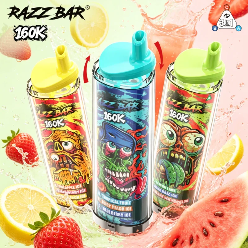 Razz Bar 160.000 160k Puffs Einweg-E-Zigaretten-Gerät