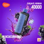 Vozol Gear Hookah 40000 40k Puffs Schwarze Johannisbeere Eis Einweg Vape Gerät