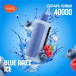 Vozol Gear Hookah 40000 40k Puffs Blau Razz Ice Einweg Vape Gerät