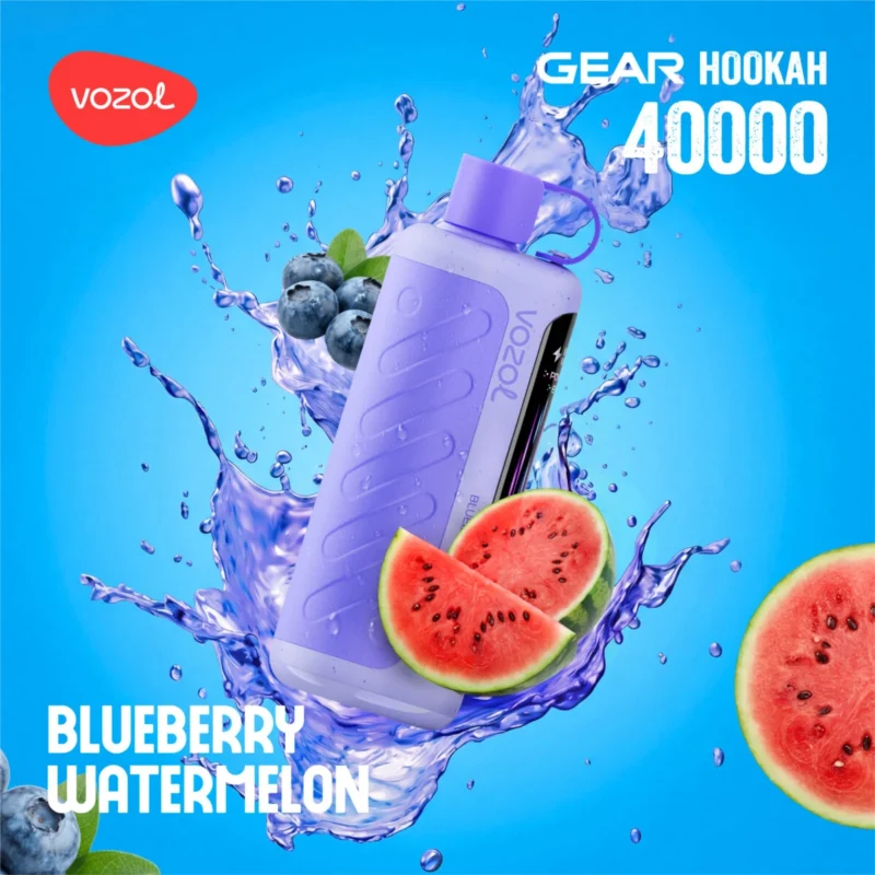 Vozol Gear Hookah 40000 40k Puffs Heidelbeere Wassermelone Einweg Vape Gerät
