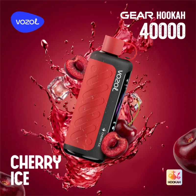 Vozol Gear Hookah 40000 40k Puffs Kirsche Eis Einweg Vape Gerät