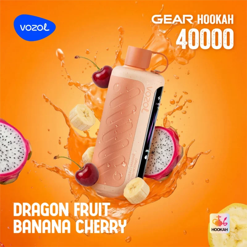 Vozol Gear Hookah 40000 40k Puffs Drachen Frucht Banane Kirsche Einweg Vape Gerät