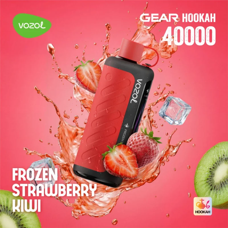 Vozol Gear Hookah 40000 40k Puffs gefrorene Erdbeere Kiwi Einweg Vape Gerät