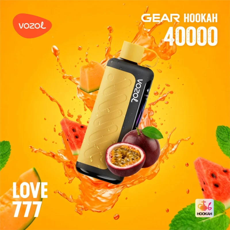 Vozol Gear Hookah 40000 40k Puffs Liebe 777 Einweg Vape Gerät