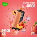 Vozol Gear Hookah 40000 40k Puffs Pfirsich Eis Einweg Vape Gerät