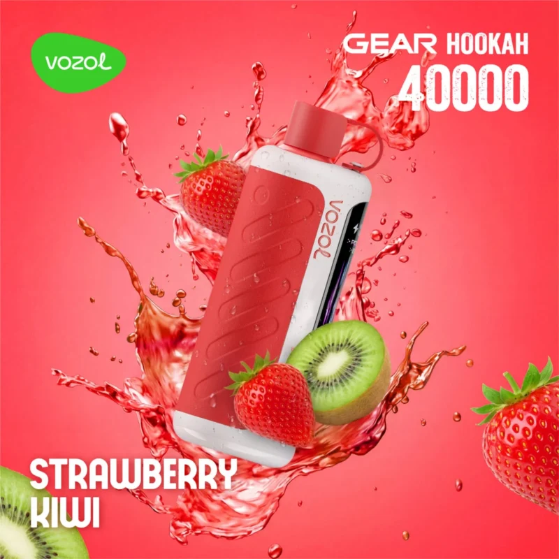 Vozol Gear Hookah 40000 40k Puffs Erdbeere Kiwi Einweg Vape Gerät