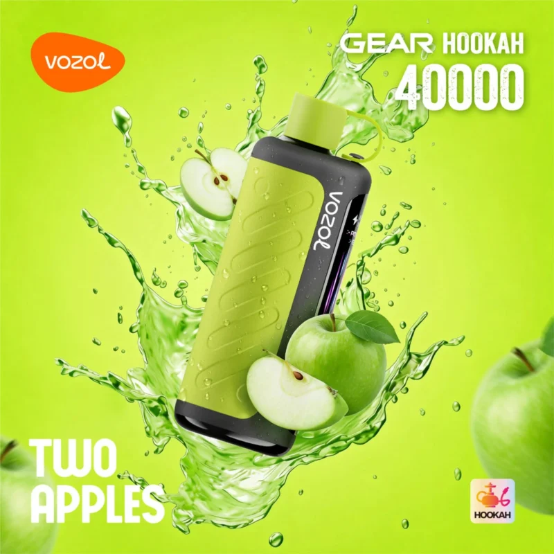 Vozol Gear Hookah 40000 40k Puffs zwei Äpfel Einweg Vape Gerät