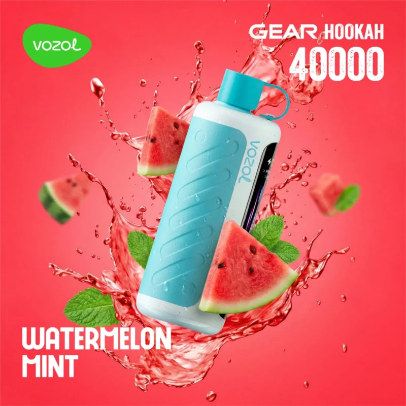 Vozol Gear Hookah 40000 40k Puffs Wassermelone Minze Einweg Vape Gerät