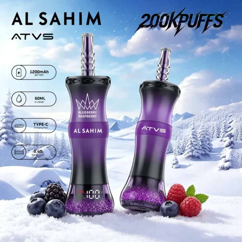 Atvs Al Sahim 200000 Disposable Vape Blueberry Raspberry.jpg Device