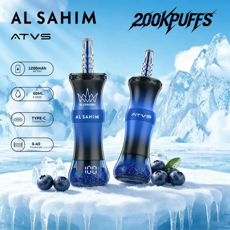 ATVS AL SAHIM 200000 Disposable Vape-blueberry.jpg Atvs Al Sahim 200000 Disposable Vape Blueberry.jpg Device