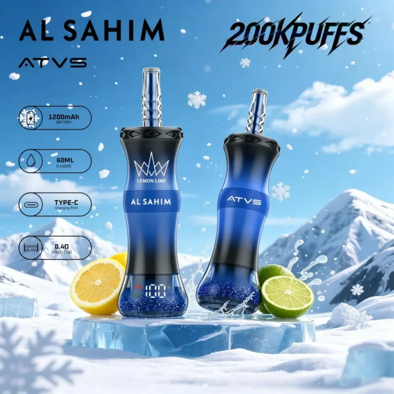Atvs Al Sahim 200000 Disposable Vape Lemon Lime.jpg Device