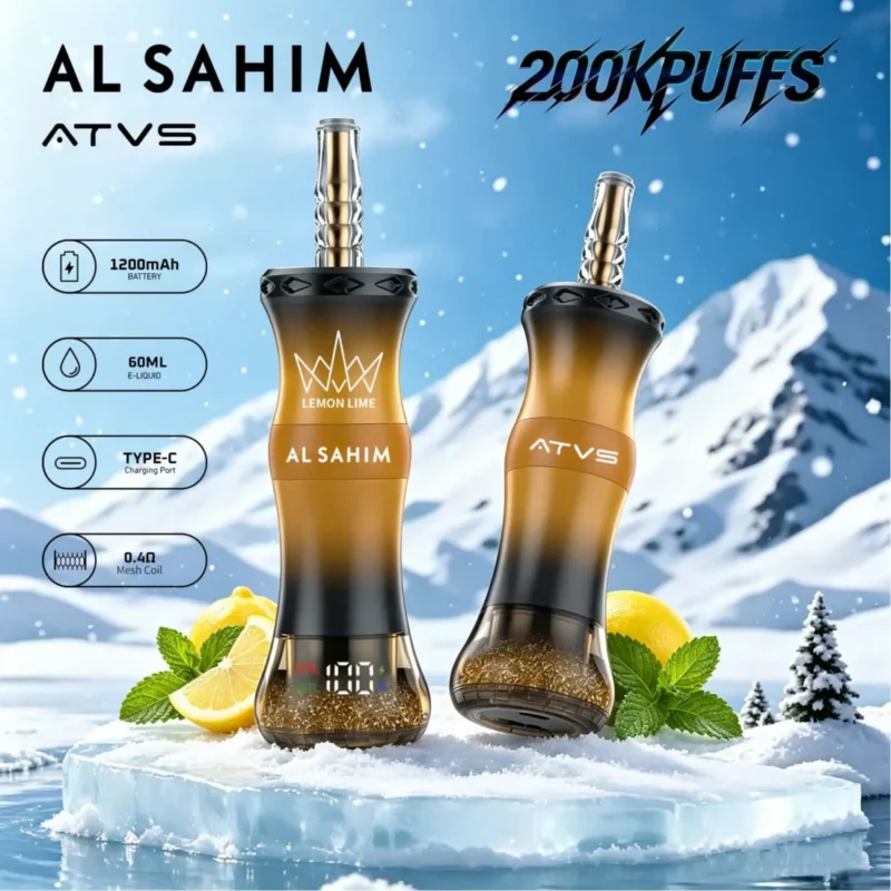 Atvs Al Sahim 200000 Disposable Vape Lemon Mint.jpg Device