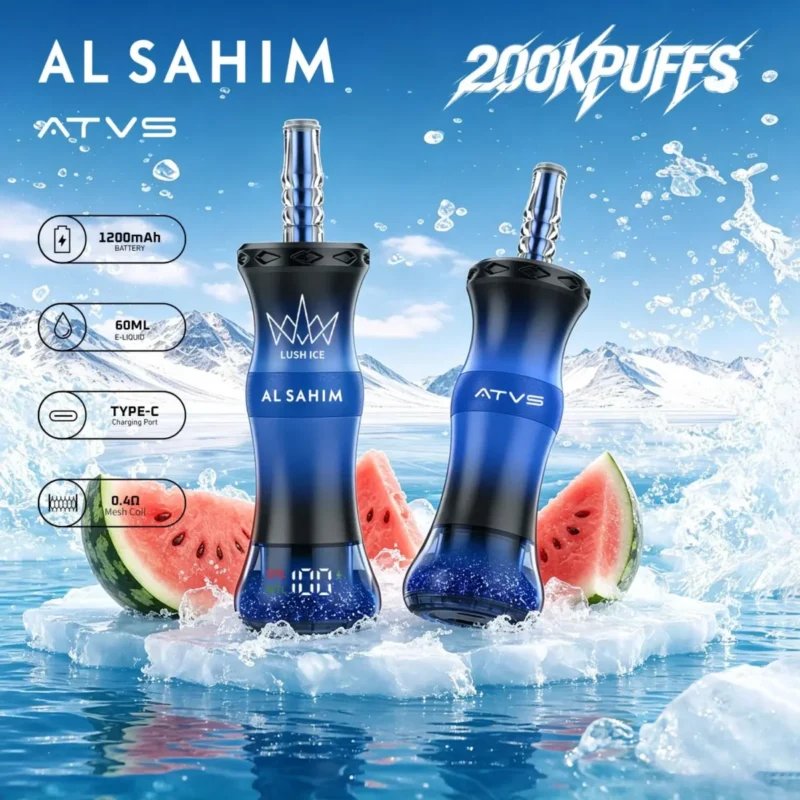 Atvs Al Sahim 200000 Disposable Vape Lush Ice.jpg Device