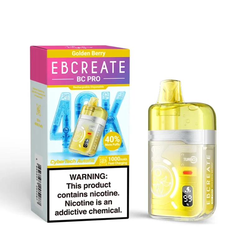 Ebcreate Bc Pro 40k Einweg-E-Zigarette mit 40.000 Zügen, „Golden Berry“