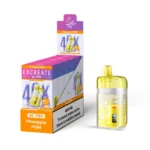 Ebcreate Bc Pro 40k Einweg-E-Zigarette mit 40.000 Zügen, Geschmacksrichtung „Pineapple Pom“, 3er-Pack