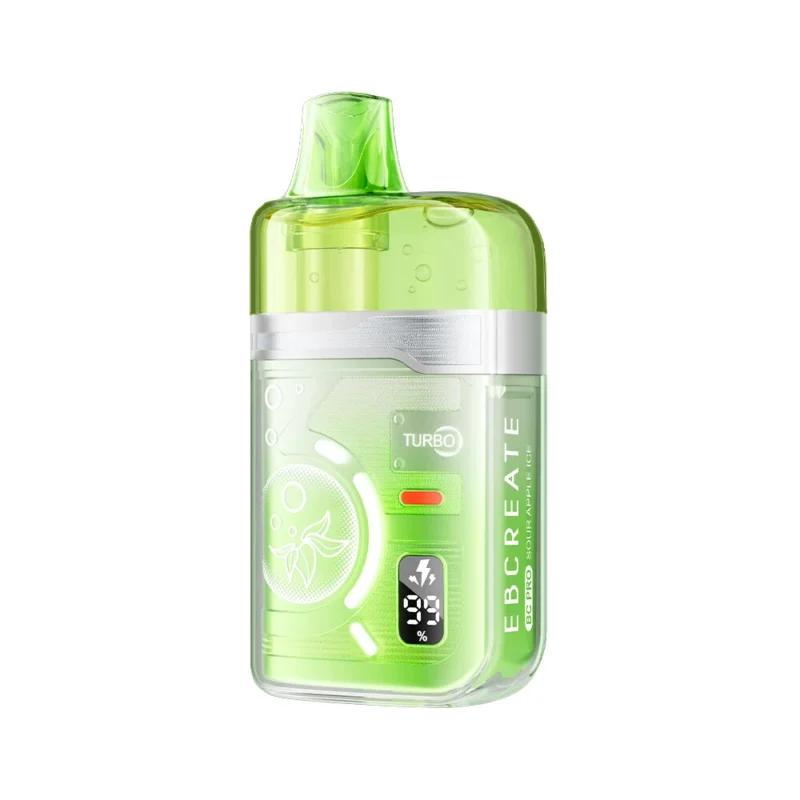 Ebcreate Bc Pro 40k Einweg-E-Zigarette mit 40.000 Zügen, Geschmacksrichtung „Sour Apple Ice“, 2er-Pack