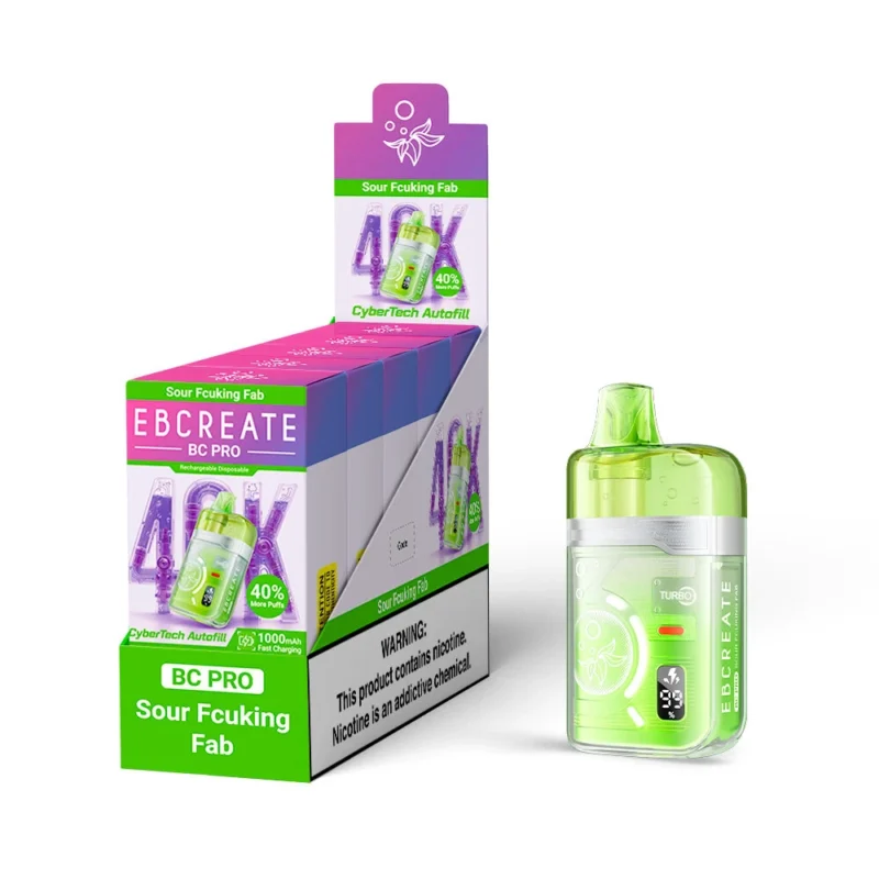 Ebcreate Bc Pro 40k 40.000 Züge Einweg-Vape „Sour Fcuking Fab 3“