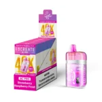 Ebcreate Bc Pro 40k Einweg-E-Zigarette mit 40.000 Zügen, Erdbeer-Himbeer-Frost, 3er-Pack