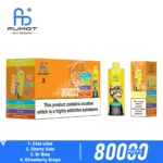 Fumot Eco 4-i-1 80k 80 000k drag engångsvape Cola, lime, körsbär, Dr Blue, jordgubb, druva – 1 enhet