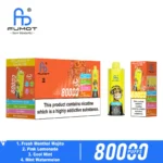 Fumot Eco 4-i-1 80k 80 000 drag engångsvape med smakerna Fresh Menthol, Mojito, Pink Lemonade, Cool Mint och Watermelon