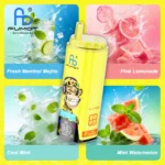 Fumot Eco 4-i-1 80k 80 000 drag engångsvape: Fresh Menthol, Mojito, Pink Lemonade, Cool Mint, Watermelon – 3 enheter