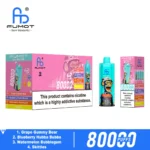 Fumot Eco 4-i-1 80k 80 000 drag engångsvape: Druva, Gummibjörn, Blåbär, Hubba Bubba, Vattenmelon, Bubblegum, Skittles
